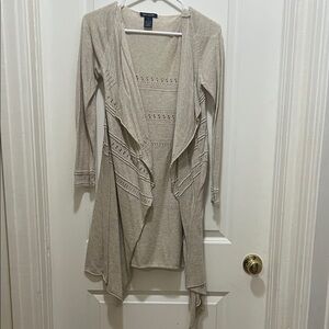 Women's Beige Sweater Cardigan